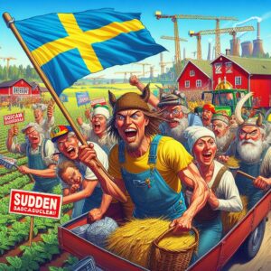 European farmers in Sweden Protest (3)